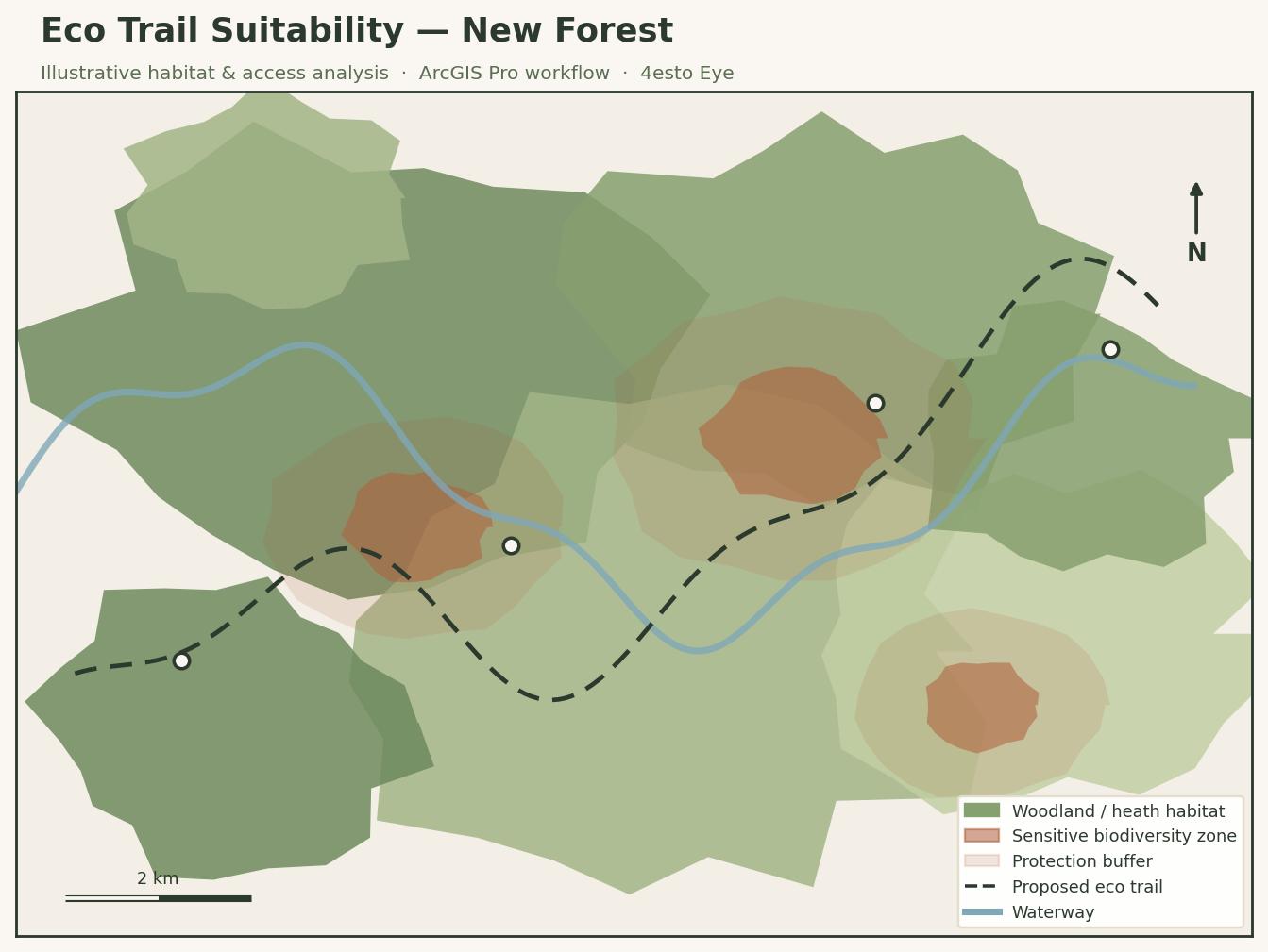 Eco trail mapping in the New Forest